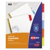 Avery Dennison Insertable Dividers, 5-Tab, Letter, PK5 11121